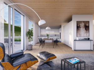 Architektur-Visualisierung-Wohnung-mit-Holzdecke