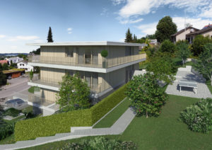 Visualisierung-Aussenansicht-Neubau-Mehrfamilienhaus